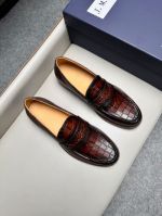 J.M.WESTON Brown calfskin Leather Shoes-J.M.WESTON Man Business Leather Shoes
